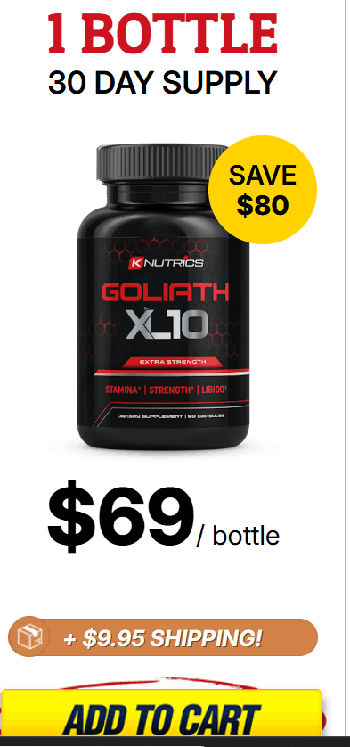 Goliath XL10 1 bottle